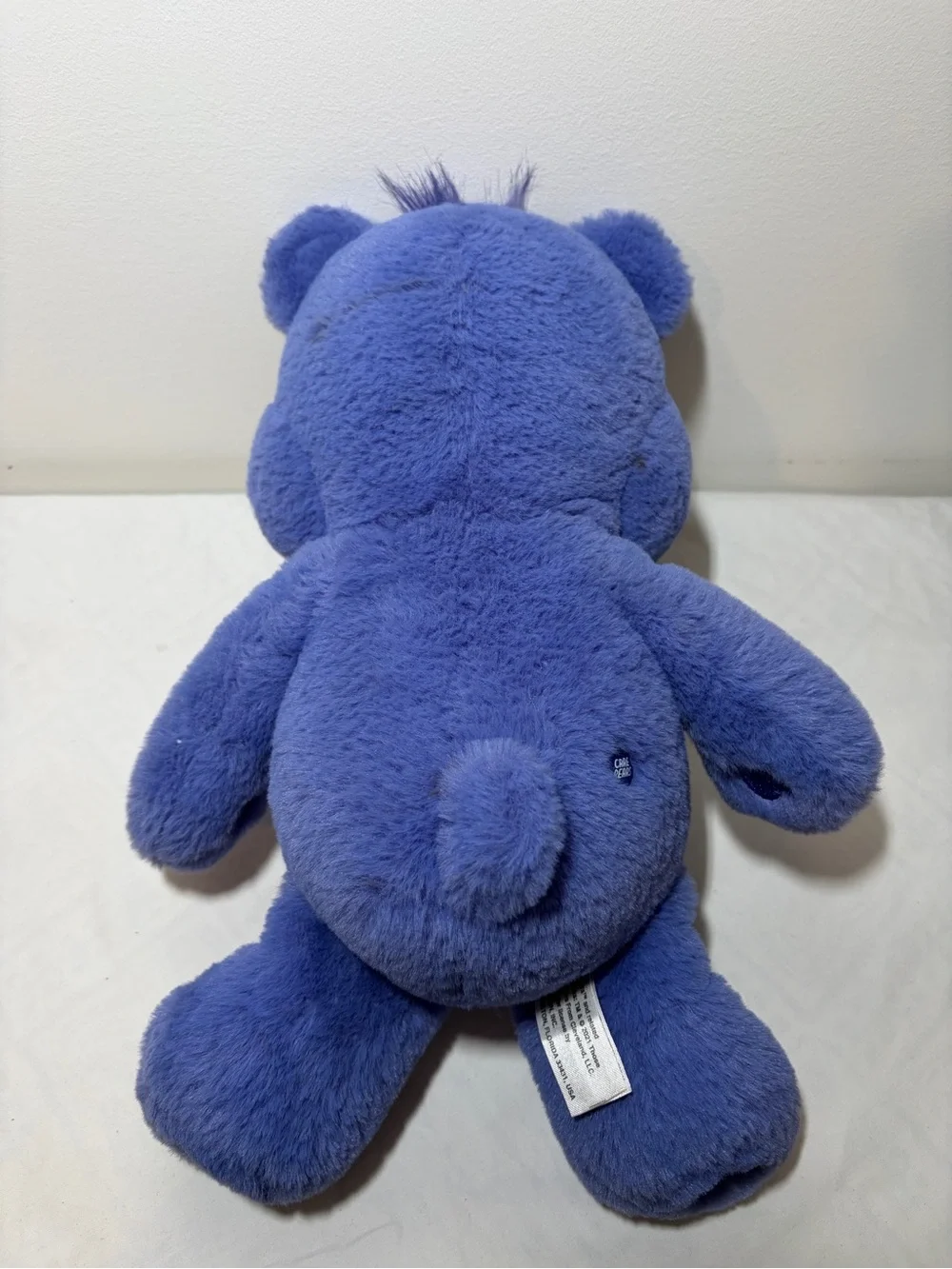 Care Bears Blue Plush with Rainbow Flower Tummy Patch